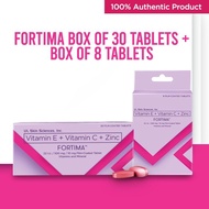 ✎ ✈ ♞,♘Fortima (Vitamin E + VItamin C + Zinc) 30s Box +   8s Box