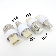 E27 E14 to G9 lamp base bulb Holder Converter power Socket Conversion light Bulb E14-G9 E27-G9 type 