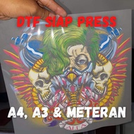 MESIN DTF Screen Printing READY TO PRESS 29cm Wide A4, A3, 1 2Mtr/, 1 meter of ALFA RIECAT MACHINE