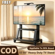 Mobile TV Stand for Living Room 32-90 Inch Rolling TV Cart Adjustable Height Universal TV Trolley