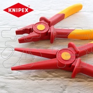 German Original KNIPEX KNIPEX Insulated Plastic Vise Needle-Nose Pliers 986201 986202