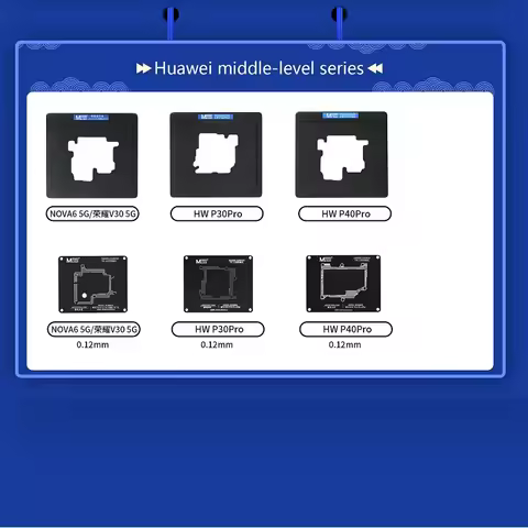 MaAnt Interposer Universal Reballing Stencil For HUAWEI P40 P30 Pro Honor V30 5G Phone Repair Tools 