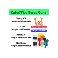 Nylon Cable Ties 10cm 15cm 20cm 25cm 30cm Contents 100 pcs Multipurpose Cable Ties (Bright Follow AT