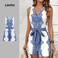 Lovito Boho Jumpsuit Spring/summer Jumpsuit for Women LBL31010