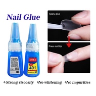 Multifunctional nail glue, transparent nail glue, 100% power nail glue, 401 Korean standard, not thr