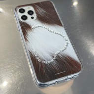 韓國 PHONO PHONO 型格潮流 可掛繩手機殼 可可皮草