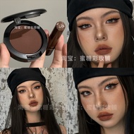 Asian Hot Girl Makeup Essence I PinchedHalf-Blood Feel ABG Earth Brown Nude Coffee Contouring Blush 