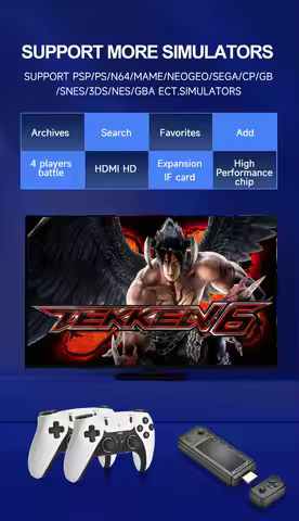 2025 Charge Controller X9 Pro Retro 4K 3D Game Stick TV HD Video Game Console 905X3 Chip 256G 60000 