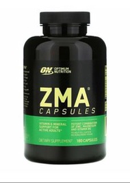 Optimum Nutrition ZMA 鋅鎂力運動修復助眠促睪補充劑 180 粒膠囊