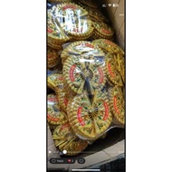 Set of 10 plastic fans to decorate garlic towers, cake towers, dollar towers