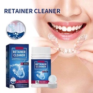 JAYSUING RETAINER CLEANER TABLET PEMBERSIH RETAINER GIGI GIGI PALSU AKSESORI GIGI pencuci gigi palsu penahan gigi palsu