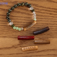 OONE 3Pcs Loose Beads, 35*8mm Tube Shape Curved Tube Beads, Decorative Beads Bible Verse Handmade Wo