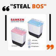 PROMO! SANKEN mesin cuci 2 tabung sanken TW 9110 mesin cuci 9 kg