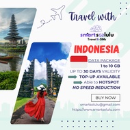 Indonesia eSIM 5G/4G/LTE 1 - 10GB, up to 30 days validity (email required)