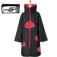 ready stock Naruto Costume Akatsuki Cloak Cosplay Sasuke Uchiha Cape Cosplay Itachi Clothing Cosplay
