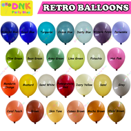 100 pcs Aesthetic 5 / 12 inch Size Retro Balloons Matte Vintage Autumn Special Happy Birthday Party 