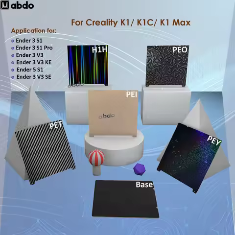 For Creality K1C K1 Max Build Plate Creality k1 PEO PEY PET PEI Sheet 235x235 310x315 Heatbed Spring
