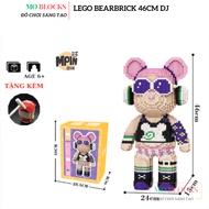 Lego Bearbrick 46cm DJ Minpin 3D decor Model Bearbrick DJ 46cm High - MOBLOCKS