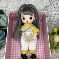 ตุ๊กตา Barbie ของเล่นสำหรับเด็กผู้หญิง Bjd สามารถเปลี่ยนแต่งหน้าและแต่งตัวตุ๊กตาจำลองน่ารัก3D ตาจริง