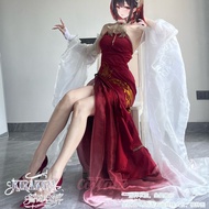 Azur Lane Chen Hai Golden tent night flower wedding cosplay costume set