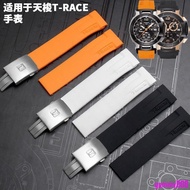 Tissot 1853 Waterproof Silicone Strap Male T048-417A Electric Bicycle Racing T-RACE Silicone Watch Strap 21