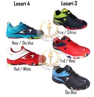 Sepatu Badminton Flypower Losari 3 03 Original Navy & Red