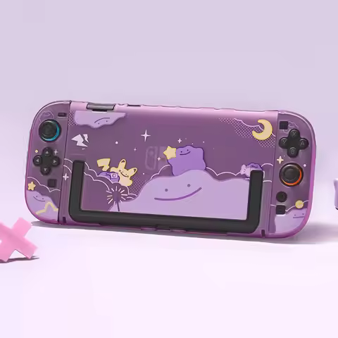 Purple Series Switch 2 Case Kawaii Cartoon Protective Shell For Nintendo Switch 2 NS2 Dock-able Spli