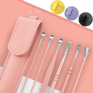 6Pcs/set Ear Cleaner Kits Earpick Sticks Earwax Remover Ear Pick Cleaning Ear Cleanser Spoon Earpick