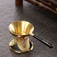 纯铜茶滤 茶漏 茶叶过滤器 3A98 Pure Copper Tea Filter Strainer Infuser Set Kungfu Tea Accessories Durable Fine M