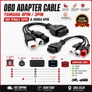 Motorcycle ECU OBD scanner cable adapter