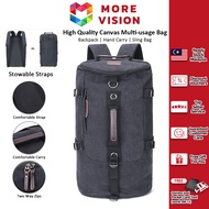MV Bag Large Capacity Backpack Carry-on Hand Baggage Canvas Messenger Shoulder Camping Travel Gym Sc