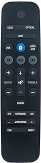 AIDITIYMI A1037-26BA-004 Replacement Remote Compatible with Philips Home Theatre Soundbar A1037 26BA 004 HTL3140B HTL3140 Htl3110b Htl3110