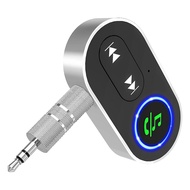 【ACT】-Car Bluetooth AUX Receiver,Noise Cancelling Wireless Audio Receiver for Car Stereo/Home Speaker Music/Hands-Free Calling