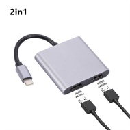 YURDER Docking Station Type-c To Dual HDMI Dock USB C Hub 2 in 1/4 in 1 4 in 1 USB Expander Quick In