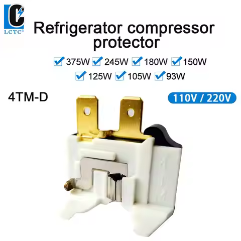 LCTC 110V Refrigerator Voltage Protector Thermal Relay For Refrigerator Spare Parts Fridge And Frezz
