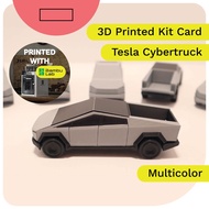 Tesla Cybertruck Kit Card 3D Printed Multicolor Bambulab