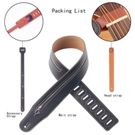 meihe LiebeWH Guitar Strap Leather 2.8inch Wide 105cm to 145cm Adjustable Accessories for Performanc