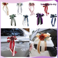 [LacooppiaMY] Wedding Aisle Decoration Pew Flowers And Ribbons, Aisle Chair Back Flowers