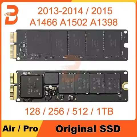 Original Solid State Drive For Macbook Air 13" A1466 11" A1465 Pro Retina A1502 15" A1398 SSD 256 51