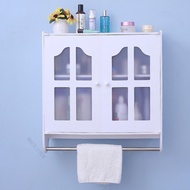 Waterproof Bathroom Cabinet Wall Cupboard Bathroom Storage Rack with Mirror Toilet Locker Storage Cabinet Toilet Storage Cabinet