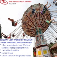 SUPER SAVER PACKAGE @ SUNWAY LOST WORLD OF TAMBUN [MIN 2 TO GO] - RM140/ADULT ; RM133/CHILD
