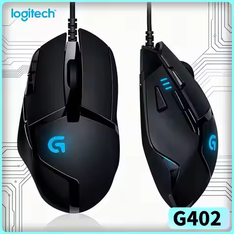 Logitech G402 Wired Mouse 1ms Report Rate 500+ IPS Anti-Slip for Home Office and Gaming Combo Enviro