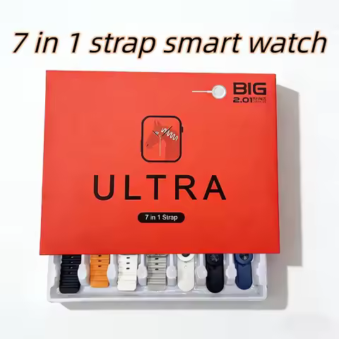 7 in 1 Straps Smart Watch Sports Smart Watch Bluetooth Phone Call Music Heart rate Wireless charging
