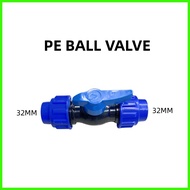 ◪ ▦ ☜ PE Compression Fittings 1/2" 3/4" 1" BALL VALVE hdpe pvc pipe socket BALL VALVE