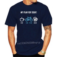 2022 Cotton Top Tee New My Plan For Today Cycling Beer Coffee T Shirt Funny Casual Summer Style Inte