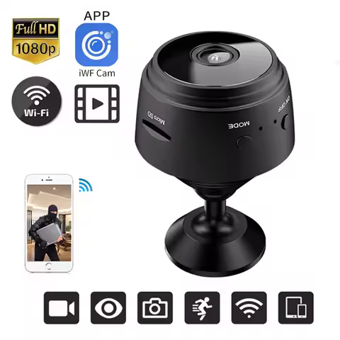 1/4PCS A9 Mini Security Camera, 1080P HD WiFi Home Indoor Outdoor Camera for Baby/Pet/Nanny, IP Came