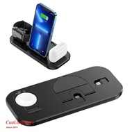 Bộ Sạc iPhone Tai Nghe Airpod 3 trong 1 kiêm sạc không dây cho đồng hồ iWatch đa năng có thể gập lại