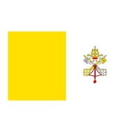 Holy See Country Flag Made of TC Mirror (shoot back)