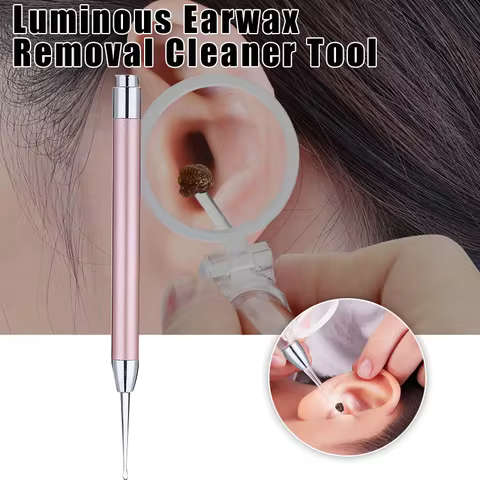 Luminous Ear Scoop With Light Visual Ear Cleaner Aluminum Alloy Plastic Baby Earwax Removal Cleaner 