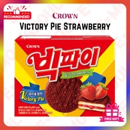 *BEST* CROWN Victory Pie Choco Strawberry 216g(12ea) 324g(18ea) Korean Chocolate Popular Snacks